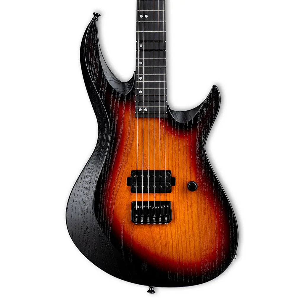 Esp Usa Hdx-1 Limited Edition Electric Guitar - 3-Tone Sunburst, Open Grain Satin 1