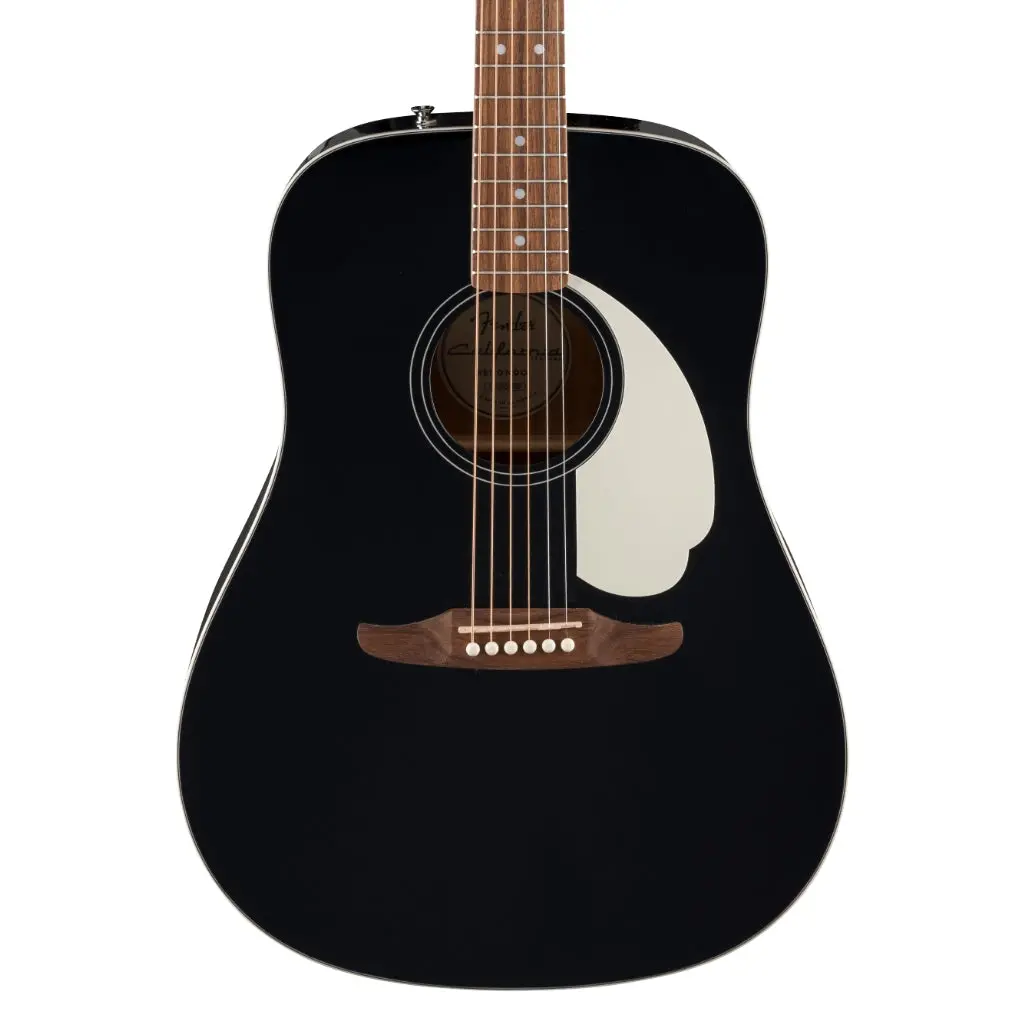 Fender California Standard Redondo Acoustic Guitar - Black, Spruce Top 1
