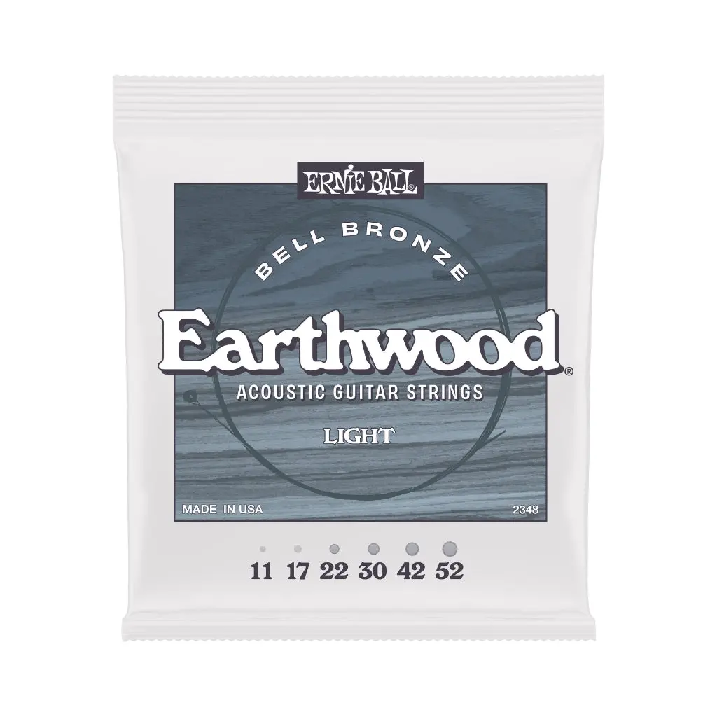 Ernie Ball 2348 Earthwood Bell Bronze Acoustic Guitar Strings - .011-.052 Light 1