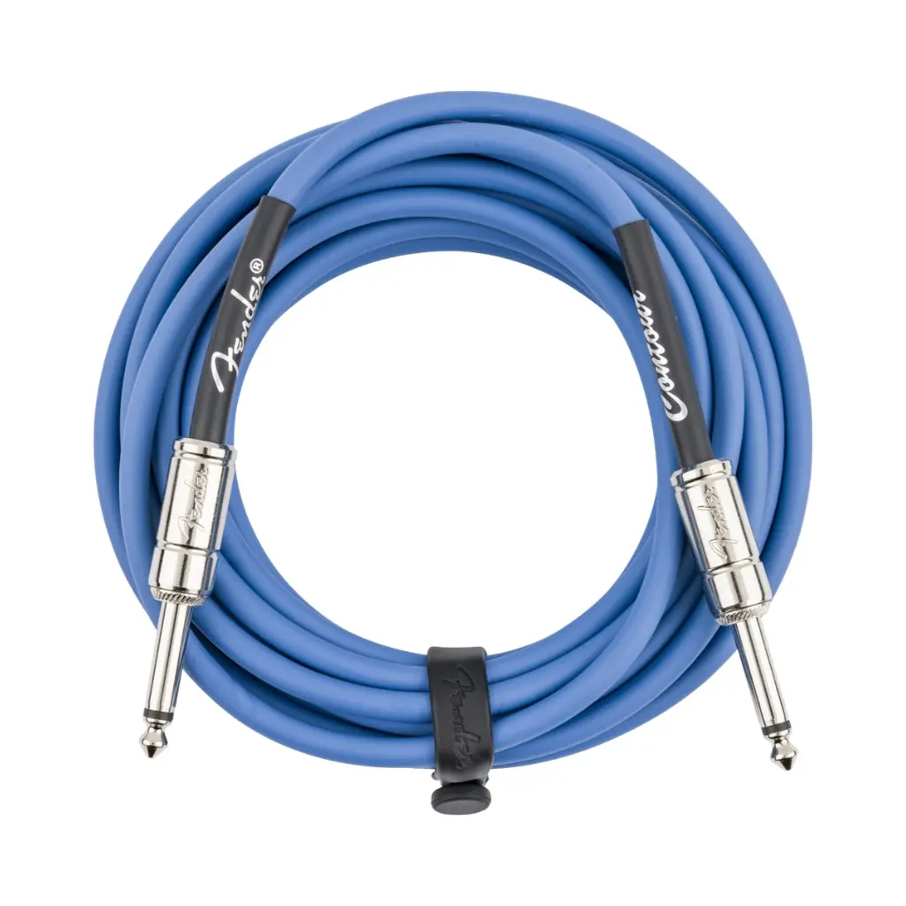 Fender Contour Series Instrument Cable - Lake Placid Blue, 18.6 Feet 1