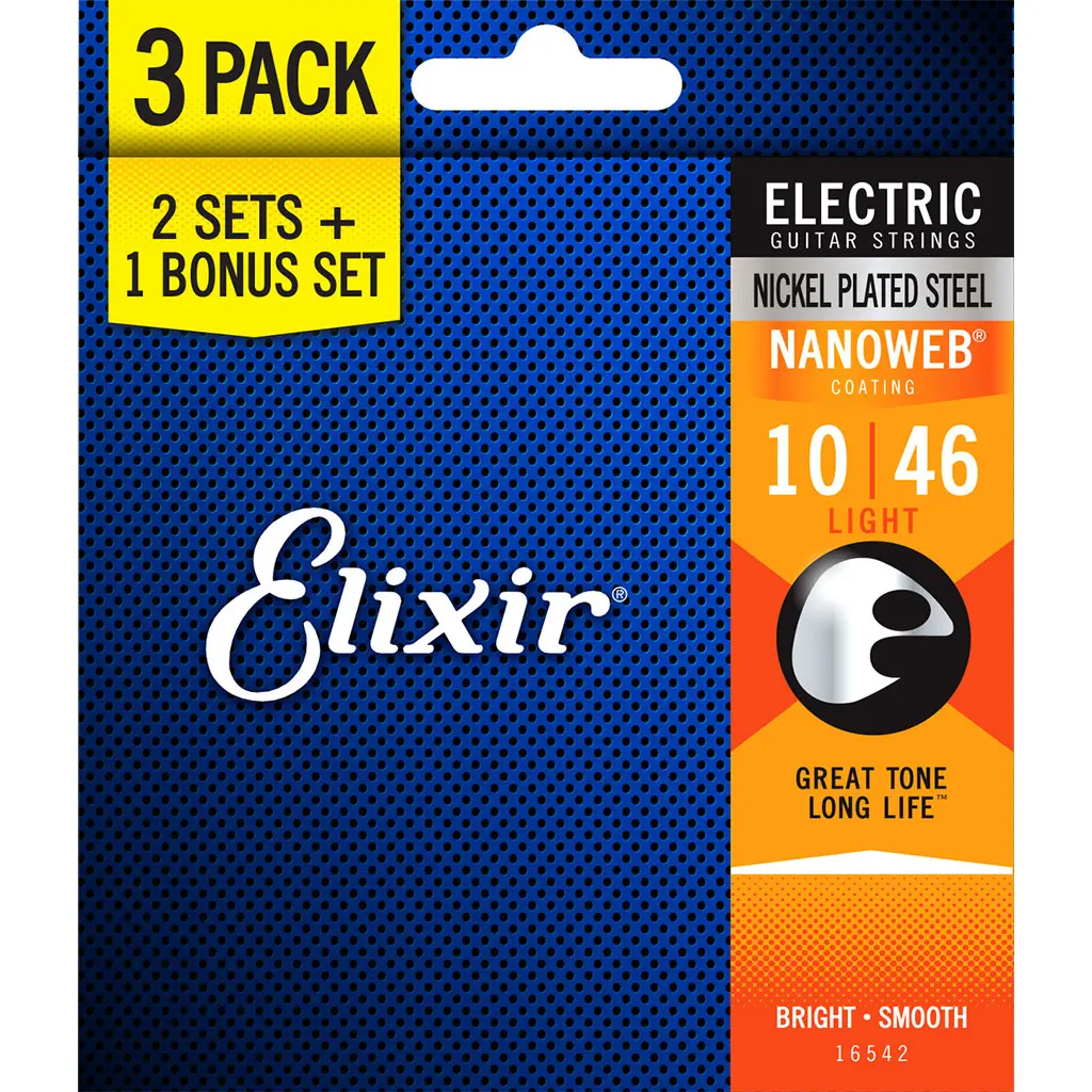 Elixir - Electric Nanoweb Light - 3 Pack - 10-46 1