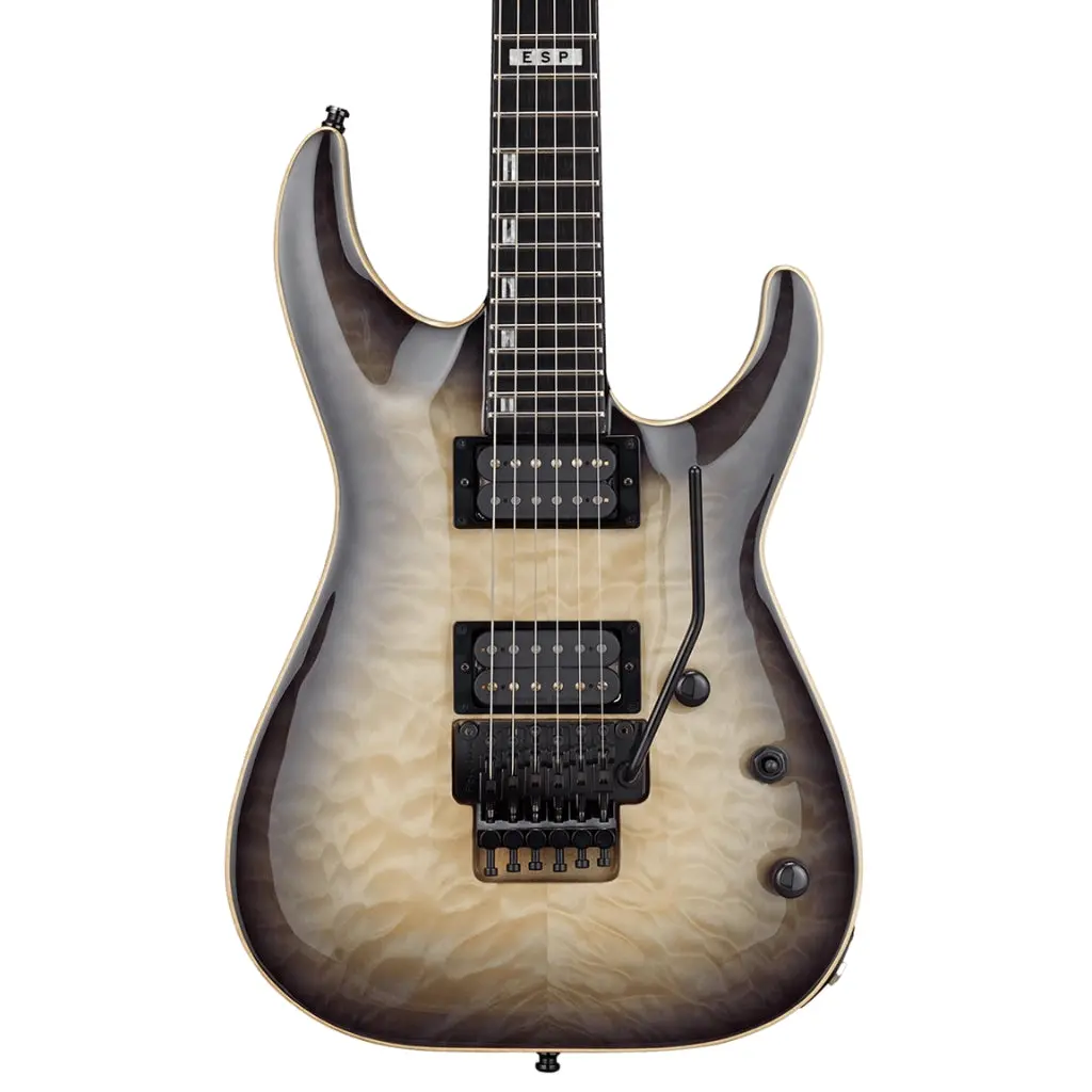 Esp E-Ii Horizon Fr Quilt Maple Top Electric Guitar - Black Natural Burst 1