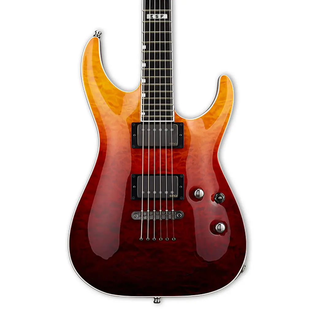Esp E-Ii Horizon Electric Guitar - Tiger Eye Amber Fade 1