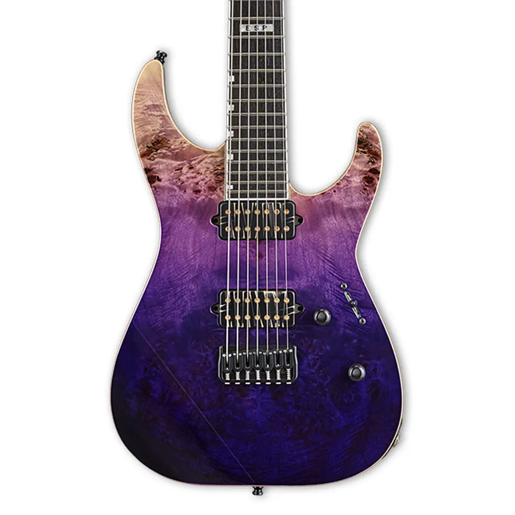 Esp E-Ii M Ii Purple Natural Fade 7 String W/Bare Knuckle Pickups 1