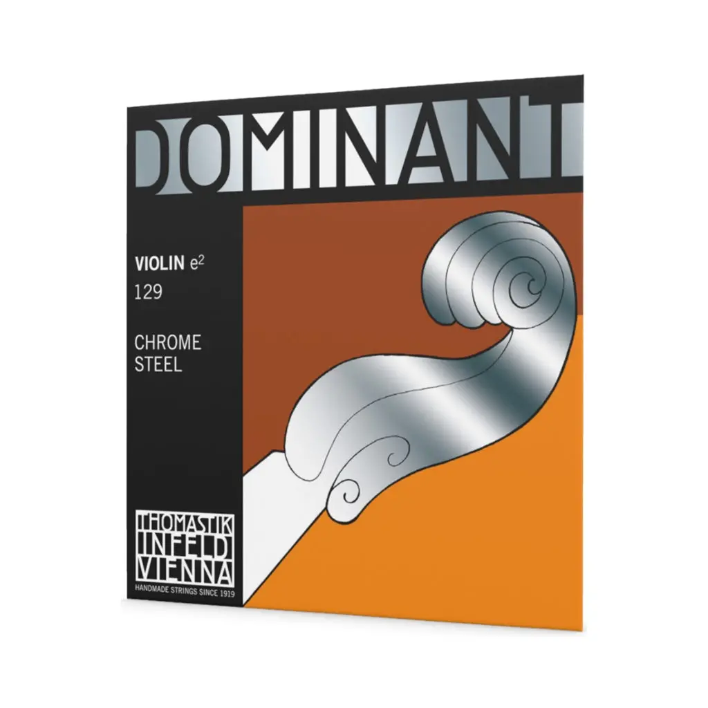 Thomastik 129Ms Dominant Violin Steel String Loop End - E, Chrome Wound 1