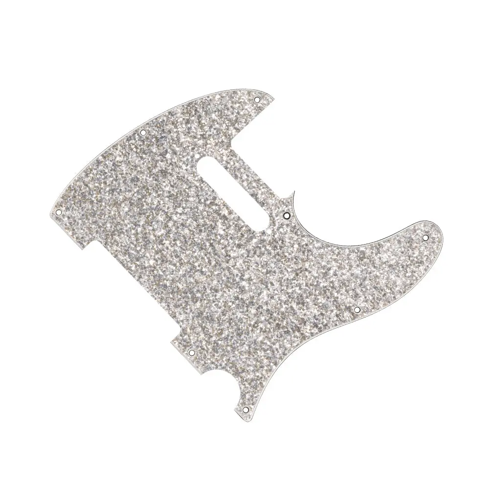 Fender Hybrid Glass/Glitter Telecaster Ss Pickguard - Silver Sparkle 1