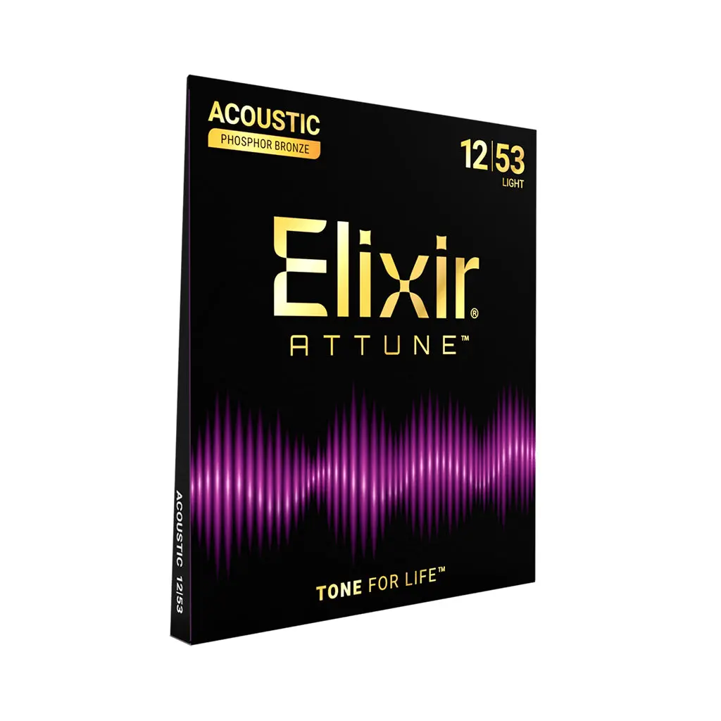 Elixir Attune Phosphor Bronze 12-53 Acoustic Guitar Strings - Light 1
