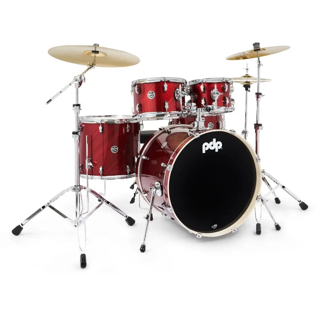 Pdp Mainstage 5-Piece Complete Drum Set With Hardware And Cymbals - Twisted Cherry 1