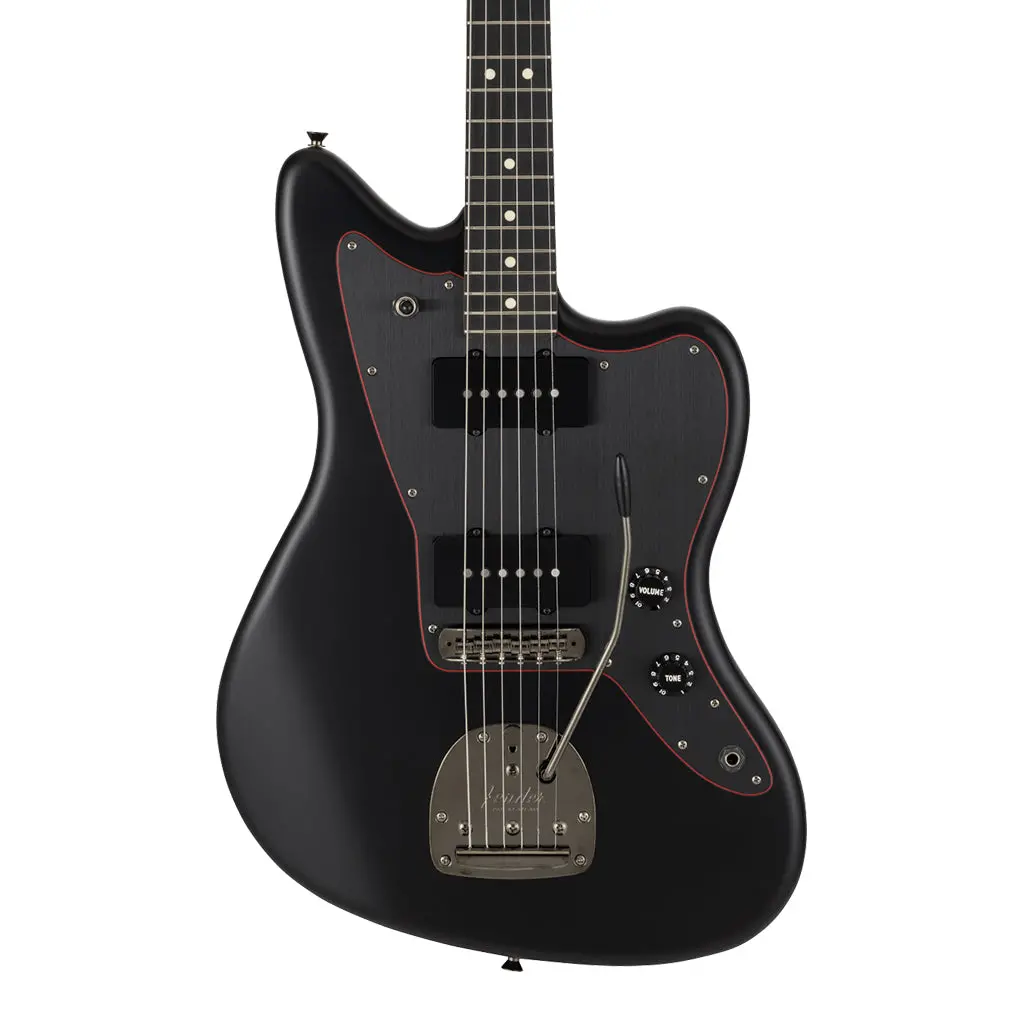 Fender Made In Japan Limited Hybrid Ii Jazzmaster Noir Rosewood Fingerboard - Black 1
