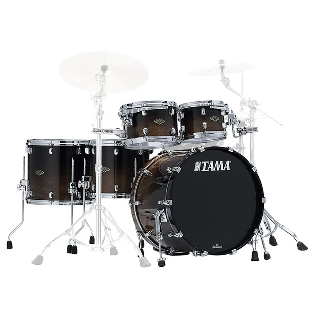 Tama Wbs52rzs Starclassic Walnut/Birch 5-Piece Shell Pack With 22" Bass Drum - Transparent Mocha Fade (No Hardware Included) 1