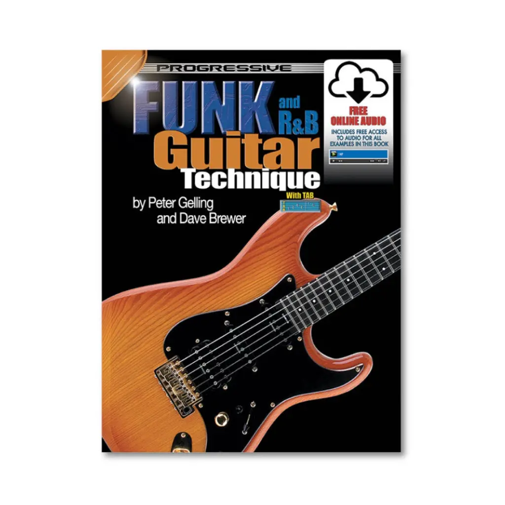 Progressive Funk And R&B Guitar Technique Book - Online & Audio 1