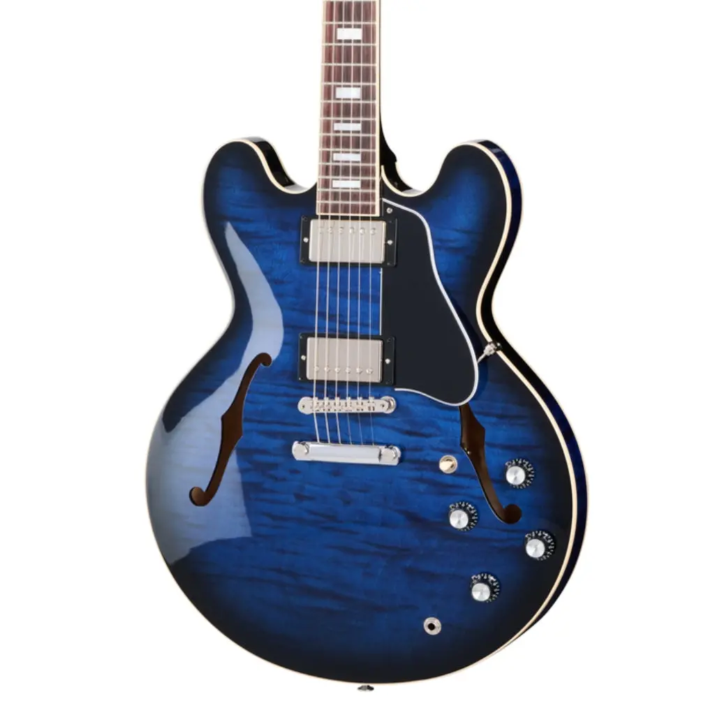 Gibson Es-335 Figured Semi-Hollowbody Electric Guitar - Deep Ocean Burst 1