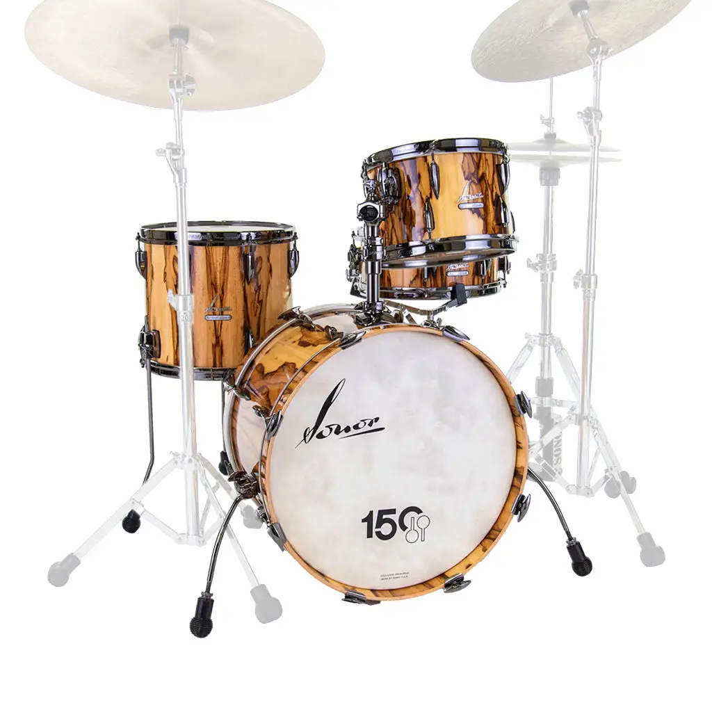 Sonor 150Th Anniversary Vintage Craftsman 3-Piece Shell Pack - African Marble 1