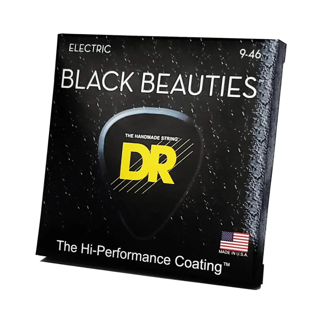 Dr Black Beauties K3 Coated Electric Guitar Strings - Light To Medium 9-46 1