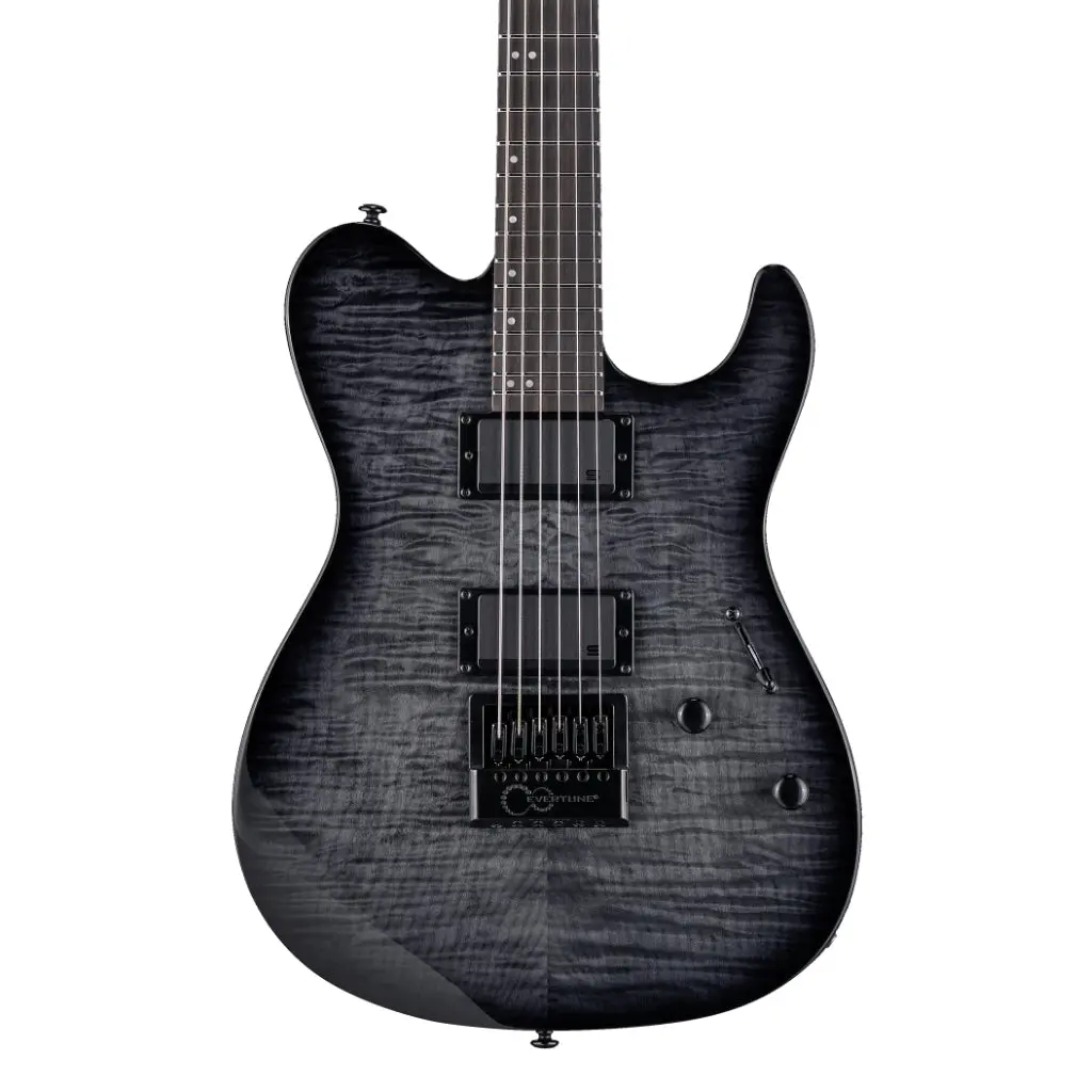 Esp Ltd Deluxe Th-1000 Et Electric Guitar - See-Thru Black Sunburst 1