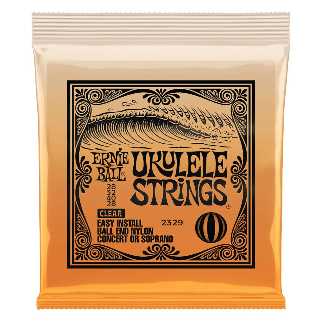 Ernie Ball Concert Nylon Ball End Ukulele Strings, Clear 1