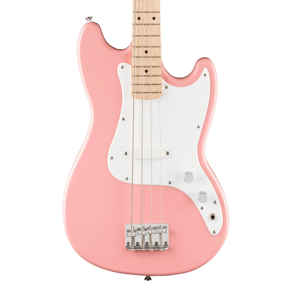 Squier Fsr Sonic Bronco Bass - Shell Pink, Maple Fingerboard 1