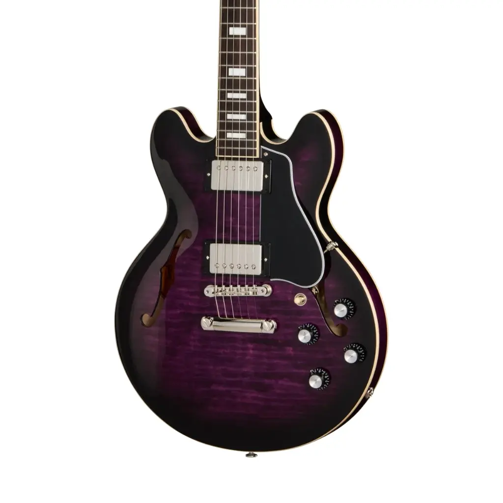 Gibson Es-339 Figured Semi-Hollow Electric Guitar - Dark Purple Burst 1