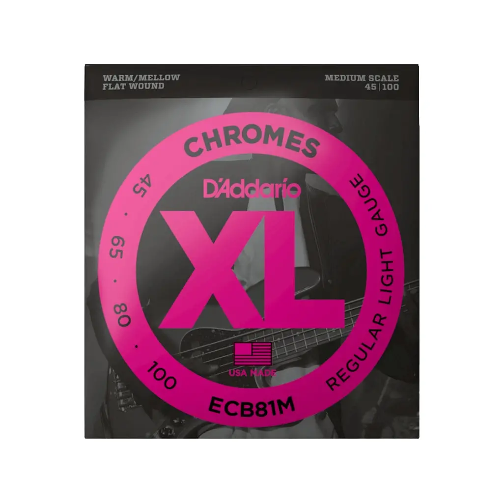 D'addario Regular Light Medium Scale Bass Strings - 45-100 1