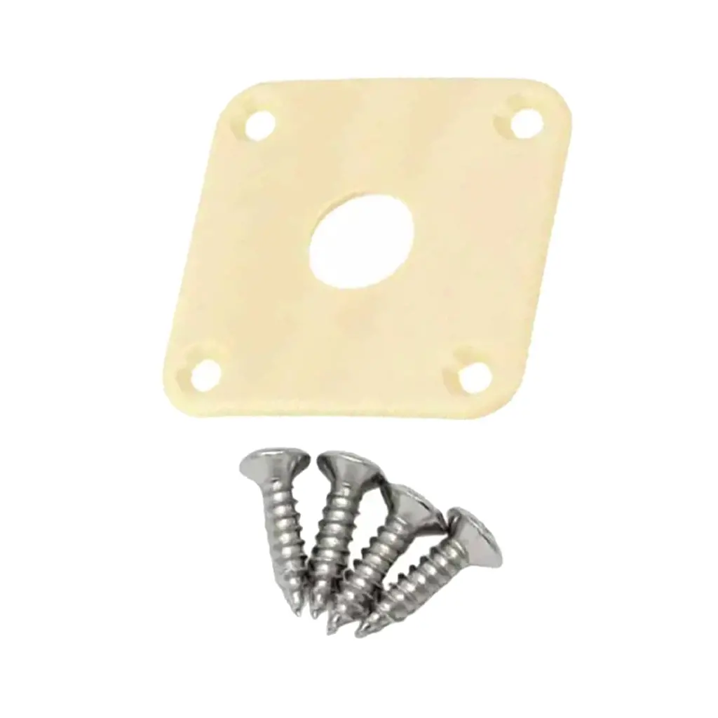 Custom Eagle - Les Paul Style Plastic Jack Plate - Cream 1