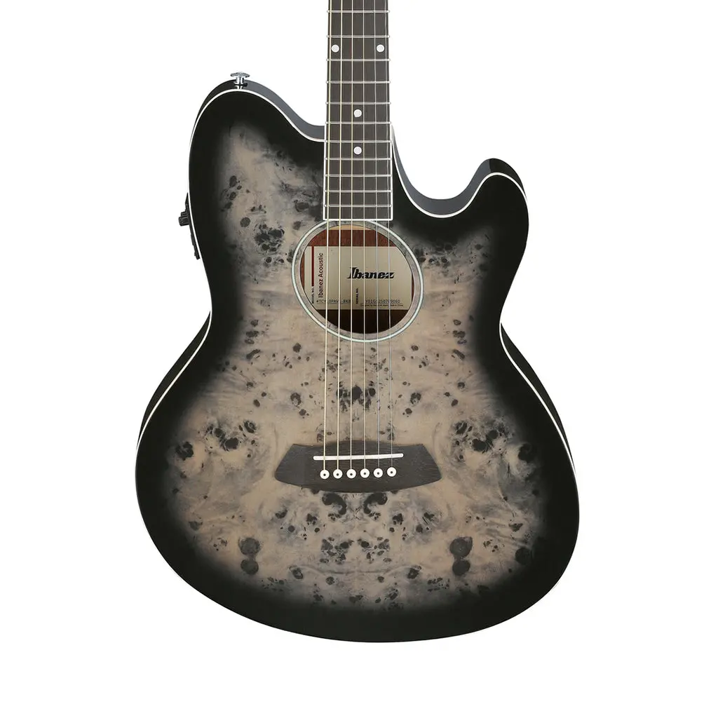 Ibanez Tcy10pa Acoustic Guitar W/Pickup - Transparent Brown Black Burst High Gloss 1