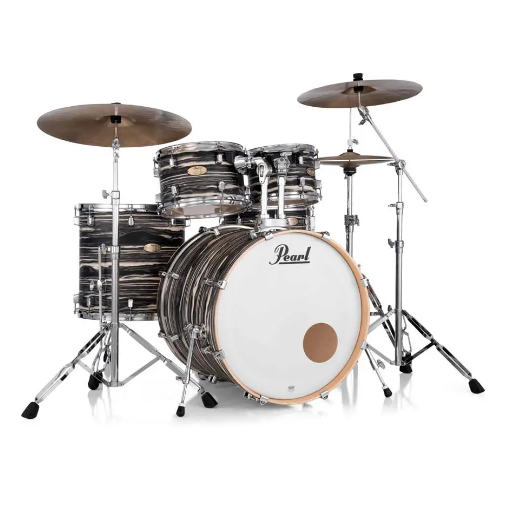 Pearl Decade Maple Artisan 5Pc 22" Fusion Plus Drum Kit - Black Satin Marble 1