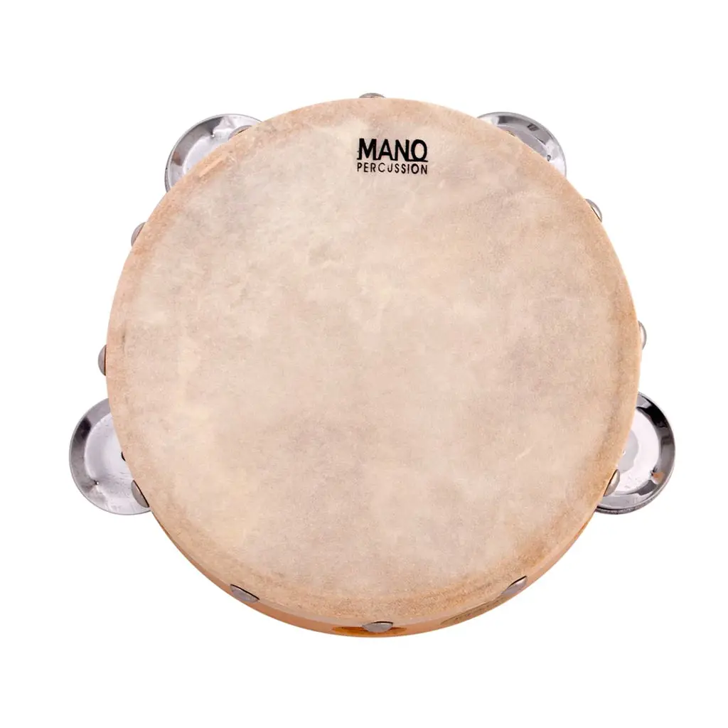 Mano Percussion 6" Non Tuneable Tambourine Natural 1