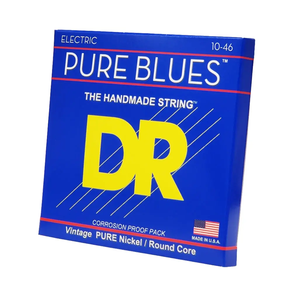 Dr Pure Blues Pure Nickel Electric Guitar Strings - Medium 10-46 1