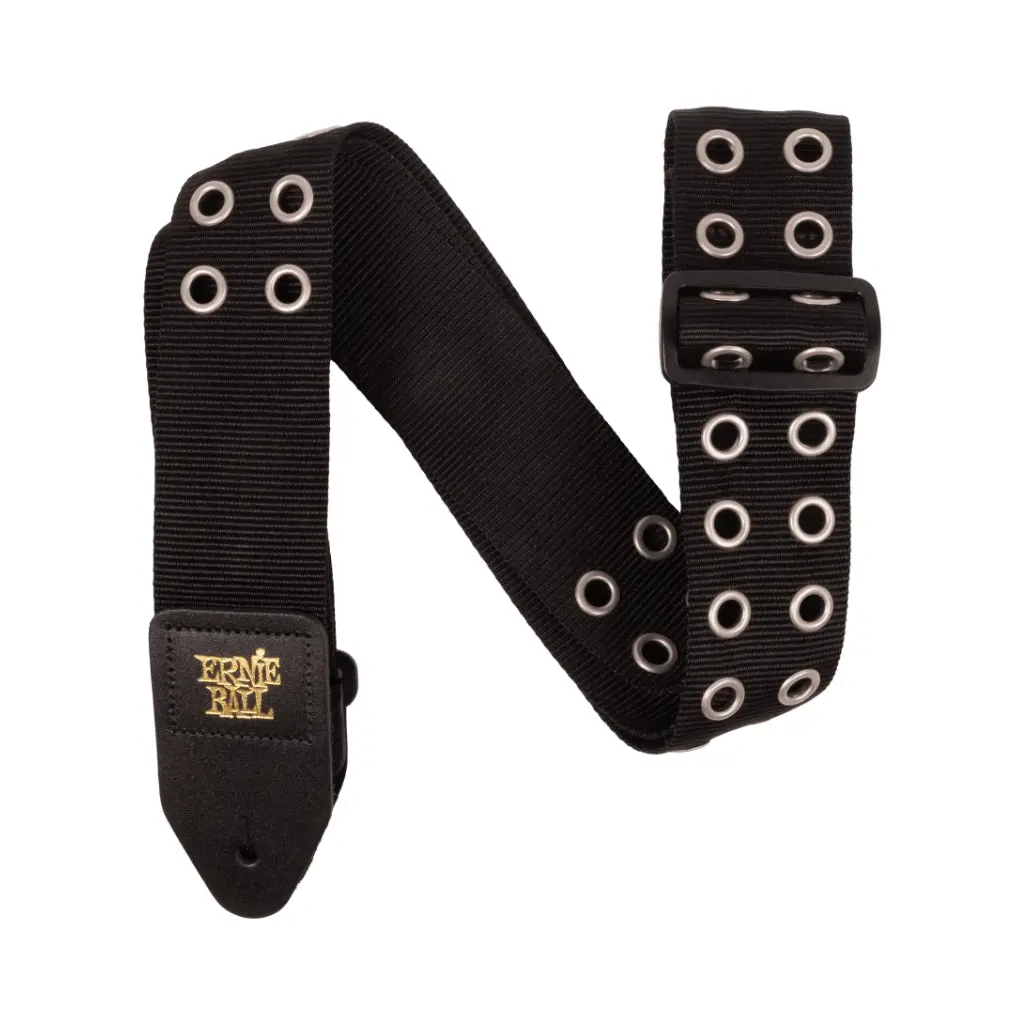 Ernie Ball Premium Guitar Strap - Hole Lotta Metal Silver 1