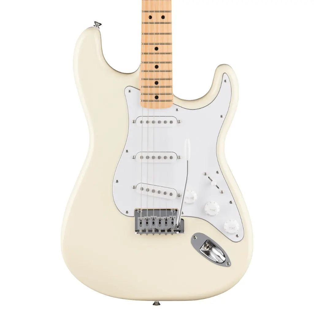 Fender Standard Stratocaster, Maple Fingerboard Electric Guitar - Olympic White 1