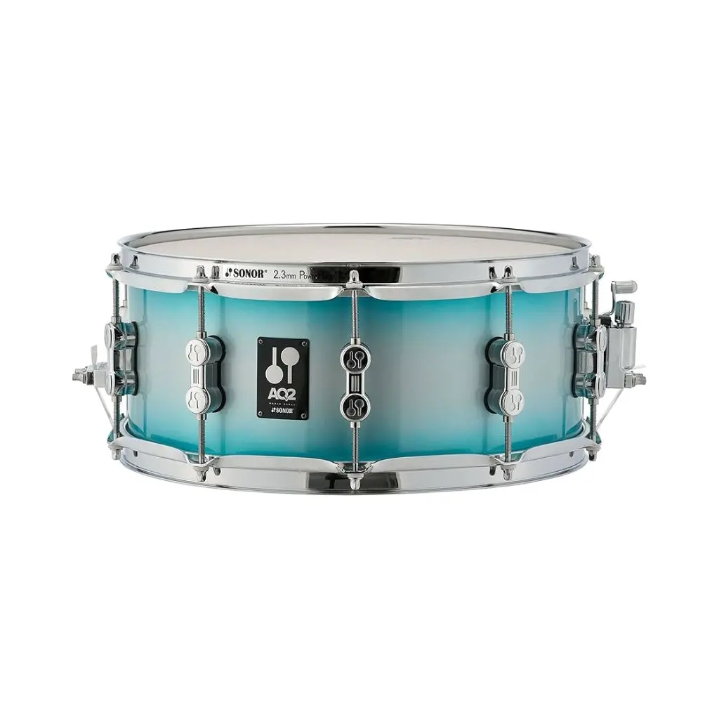 Sonor Aq2 Series Maple Snare Drum - 14 X 6.5-Inch - Aqua Silver Burst 1