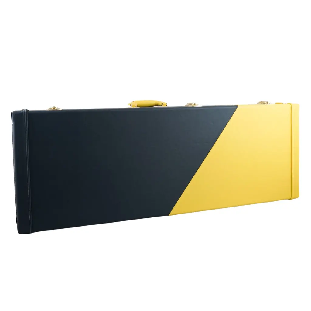 Sky 2 Tone Electric Guitar Hard Case - Blue & Yellow W/ Black Interior 1