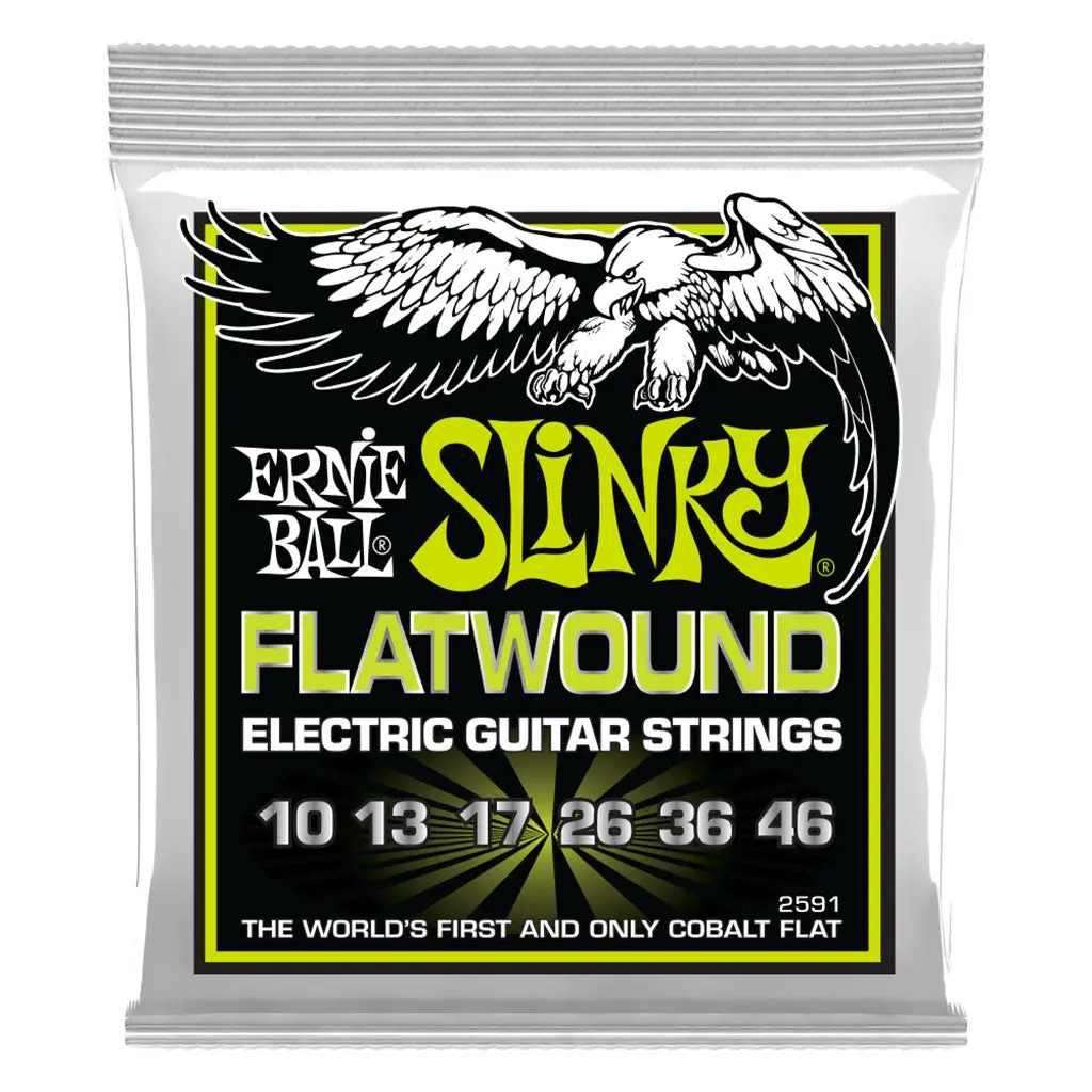 Ernie Ball Regular Slinky Flatwound Electric Guitar Strings - 10 - 46 Gauge 1