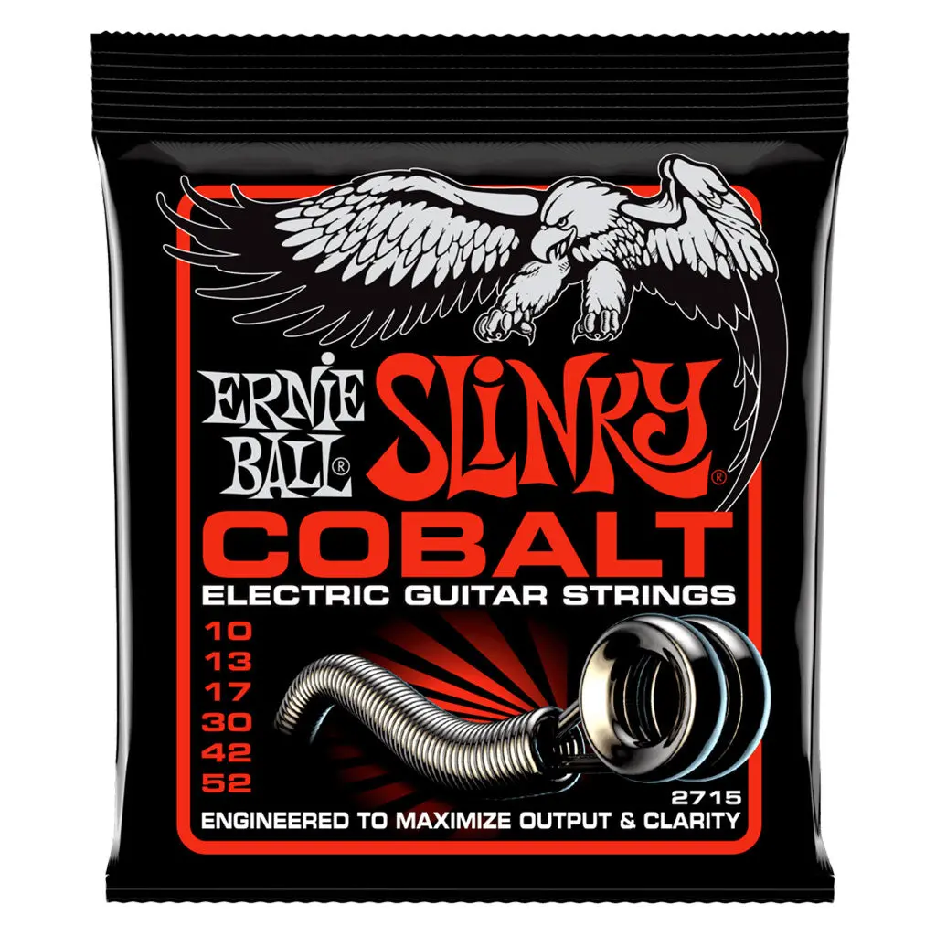 Ernie Ball Skinny Top Heavy Bottom Slinky Cobalt Electric Guitar Strings - 10-52 Gauge 1