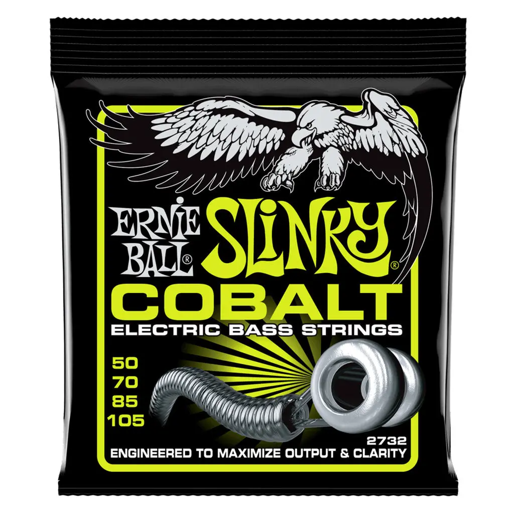 Ernie Ball Regular Slinky Cobalt Electric Bass Strings, 50-105 Gauge 1