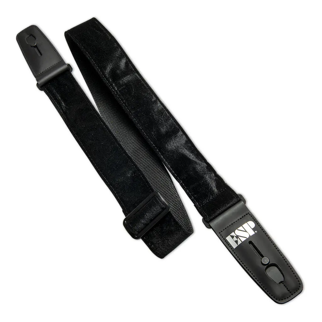 Esp Lock It Strap 2'' Crushed Velvet Black 1