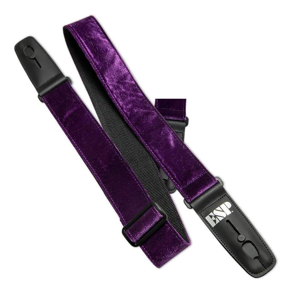 Esp Lock It Strap 2'' Crushed Velvet Purple 1