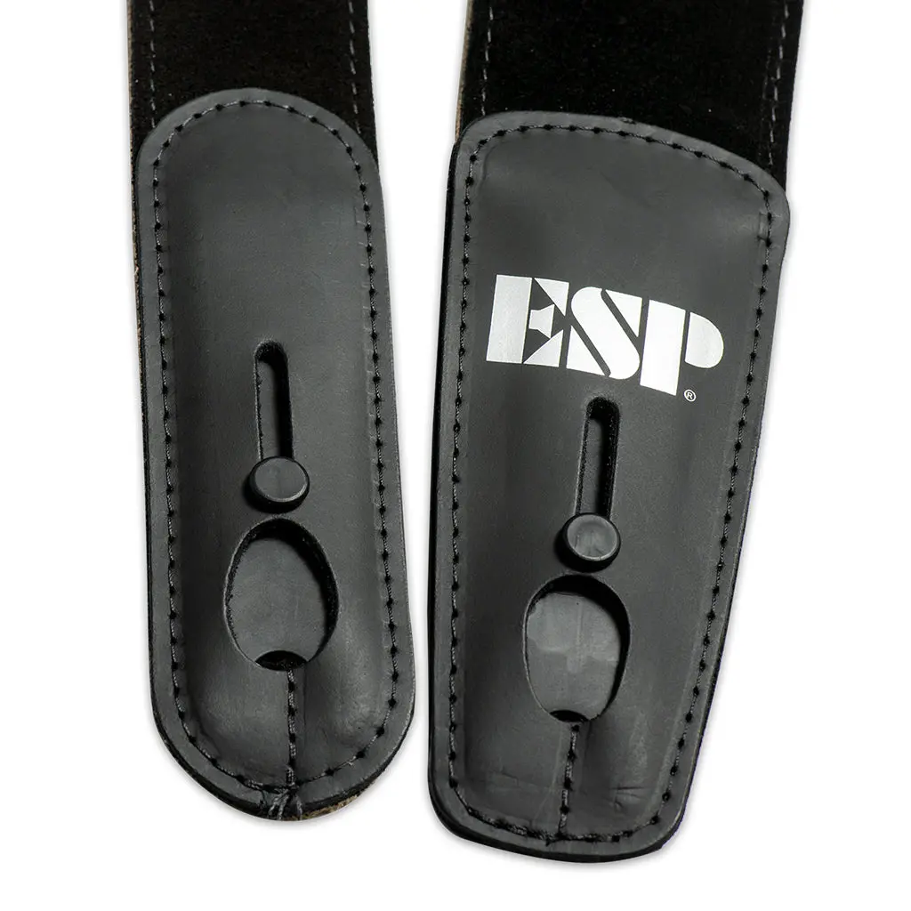 Esp Lock It Strap 2.5'' Suede Leather Black 2