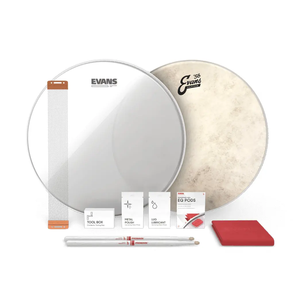 Evans 14" Calftone Snare Tune Up Kit 1