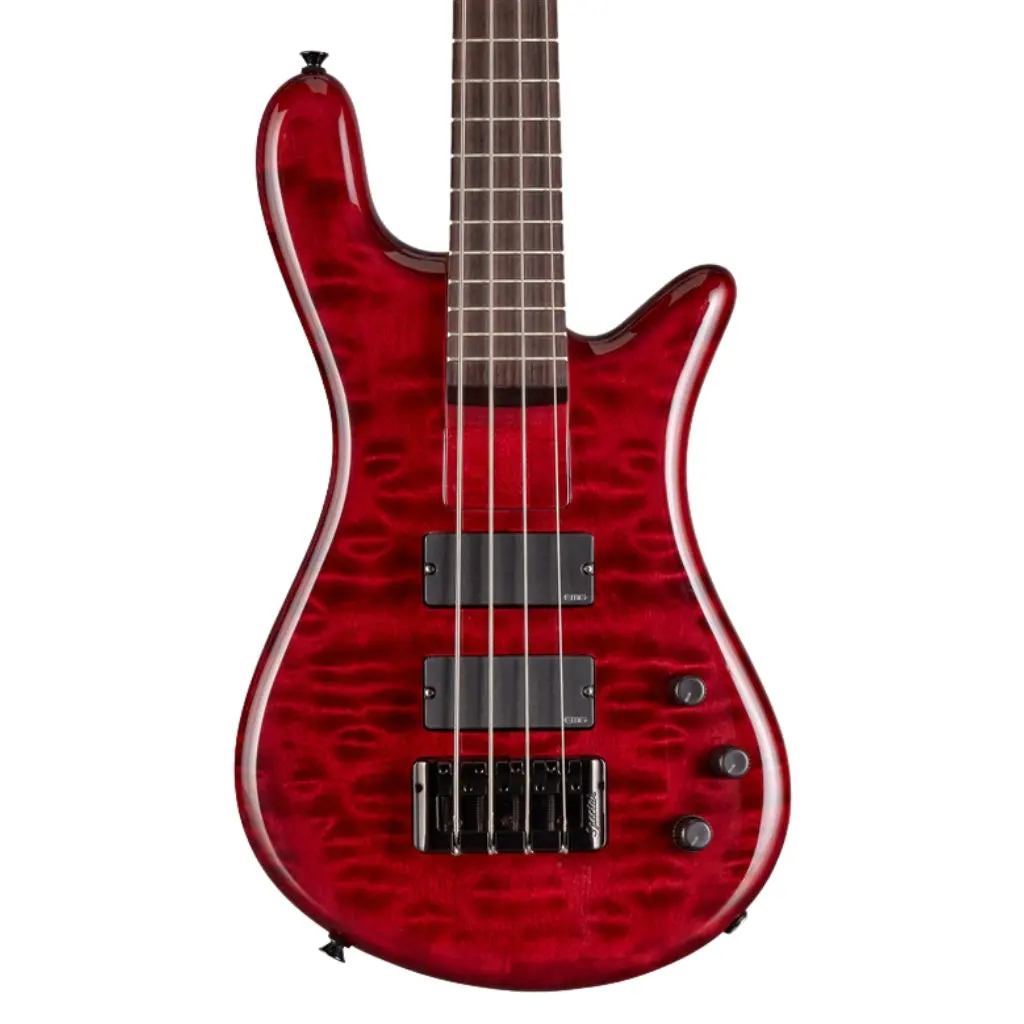 Spector Bantam 4 Short Scale Bass Guitar - Black Cherry W/ Emgs 1
