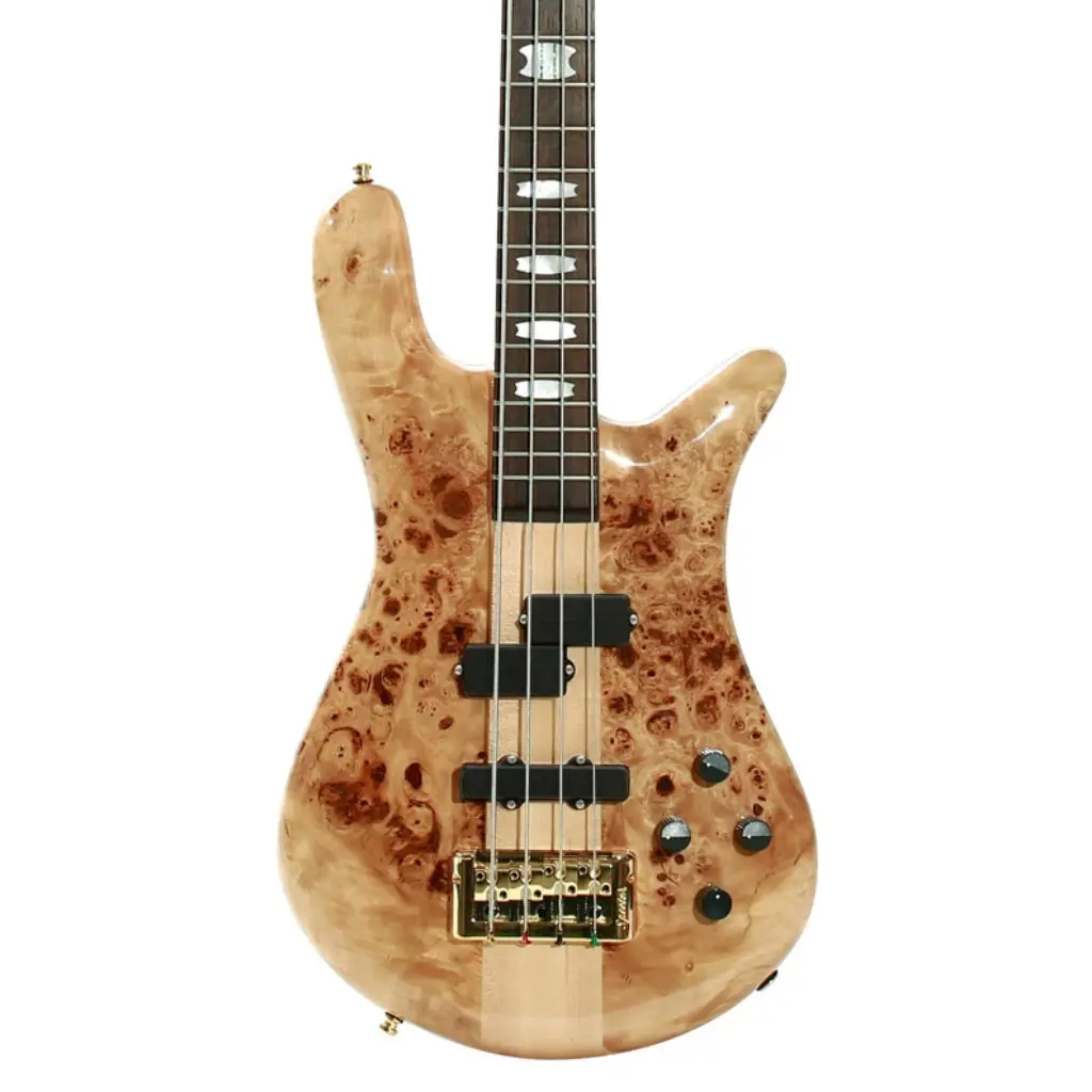Spector Euro 4 Lx Bass Guitar - Poplar Burl Natural 1