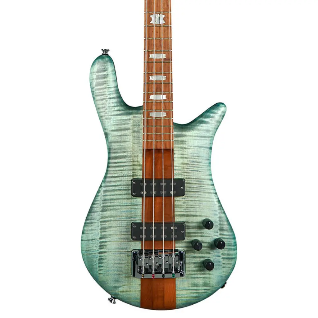 Spector Euro 4 Roasted Bass Guitar - Turquoise Tide 1