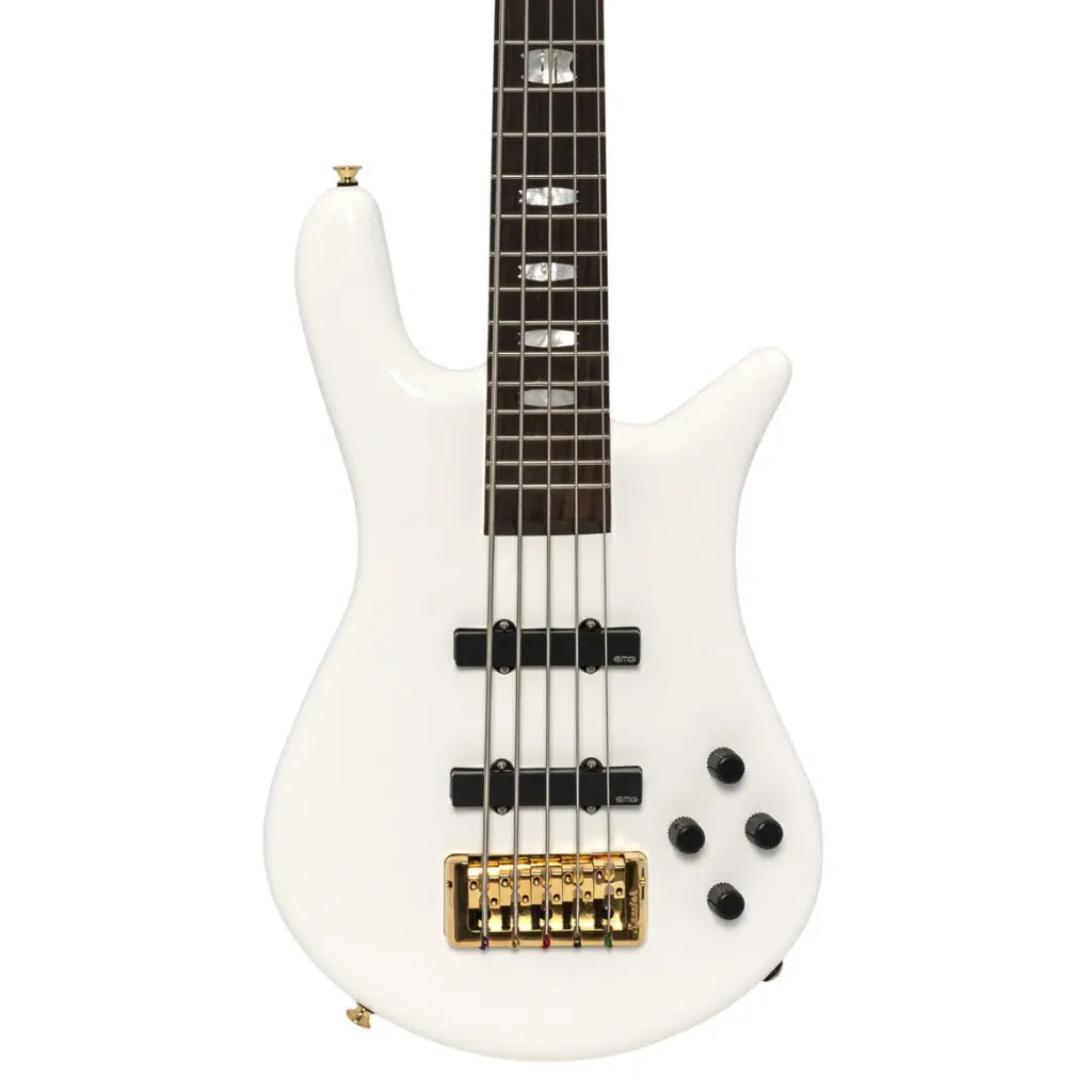 Spector Euro 5 Lx Bass Guitar - White Gloss 1