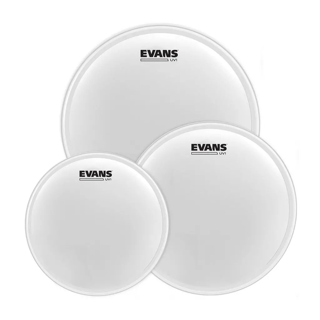 Evans Uv1 Coated Fusion Tom Pack - 10" 12" 14" 2