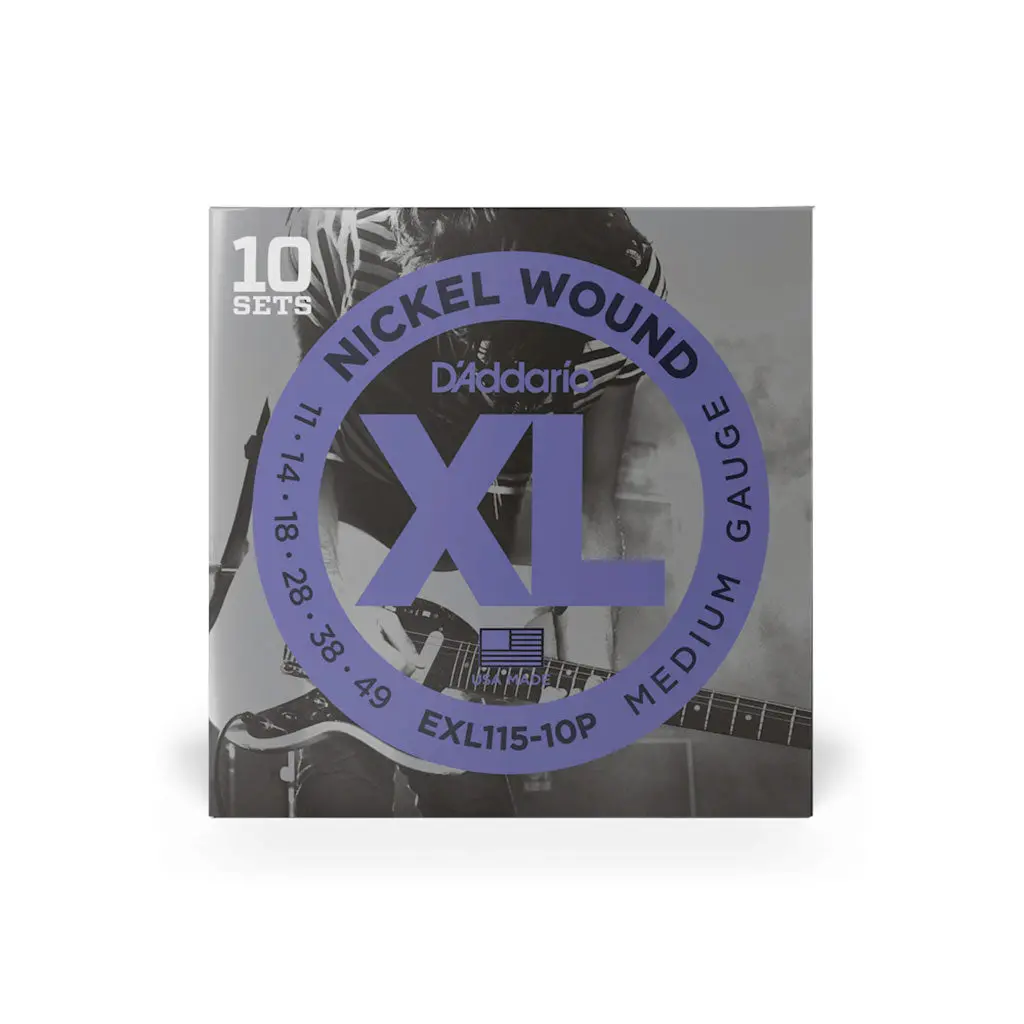 D'addario - Propack Xl Medium Gauge Nickel Wound 11-49 - 10 Pack 1