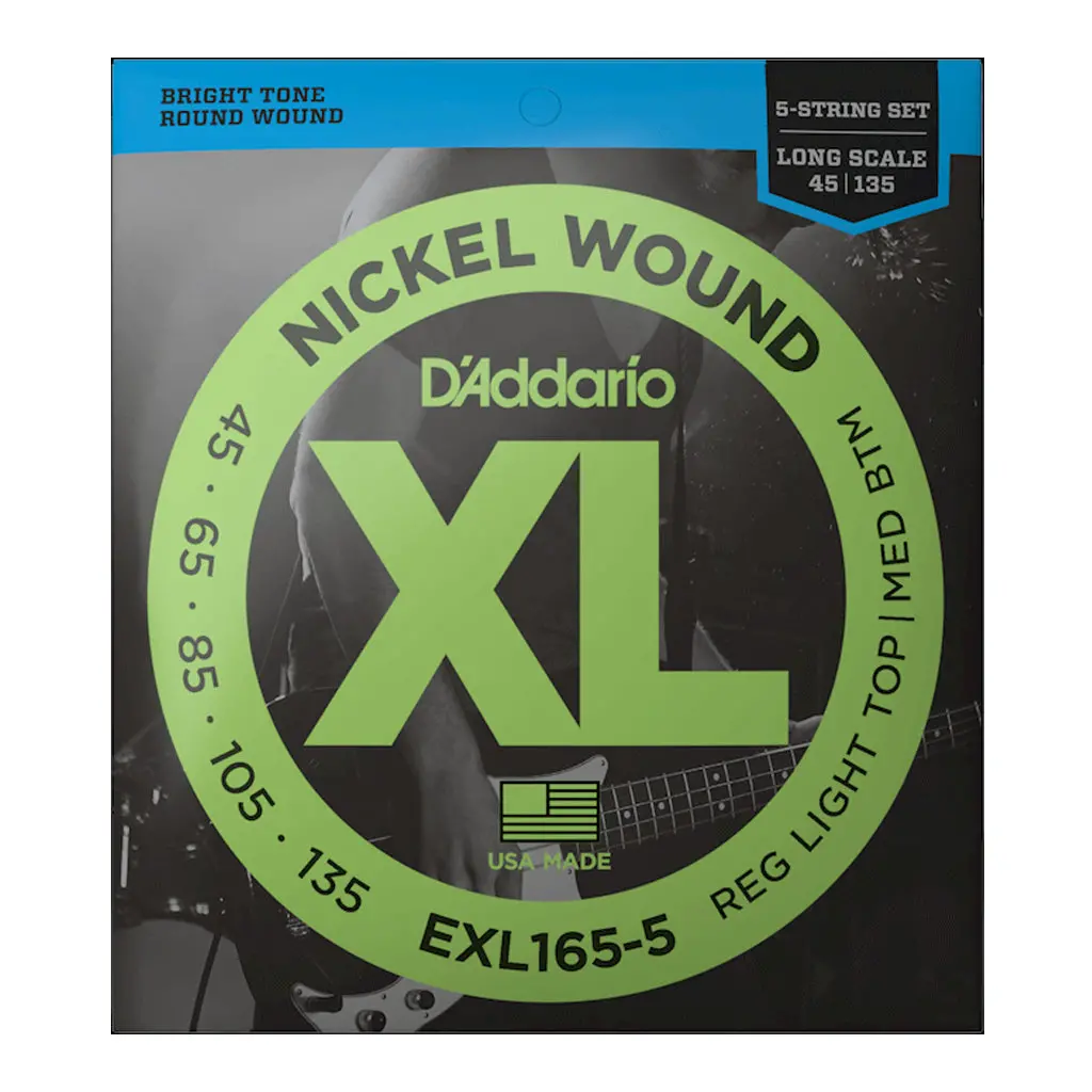 D'addario Exl165-5 45-135 5 String Bass Set 1