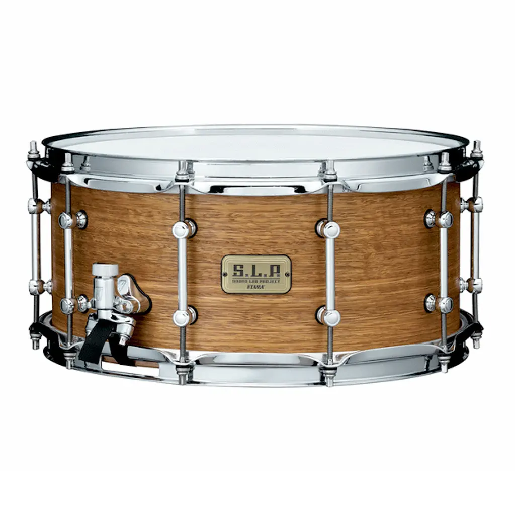 Tama Lsg1465 S.L.P. 14"X6.5" Snare Drum - Satin Natural Spotted Gum 1
