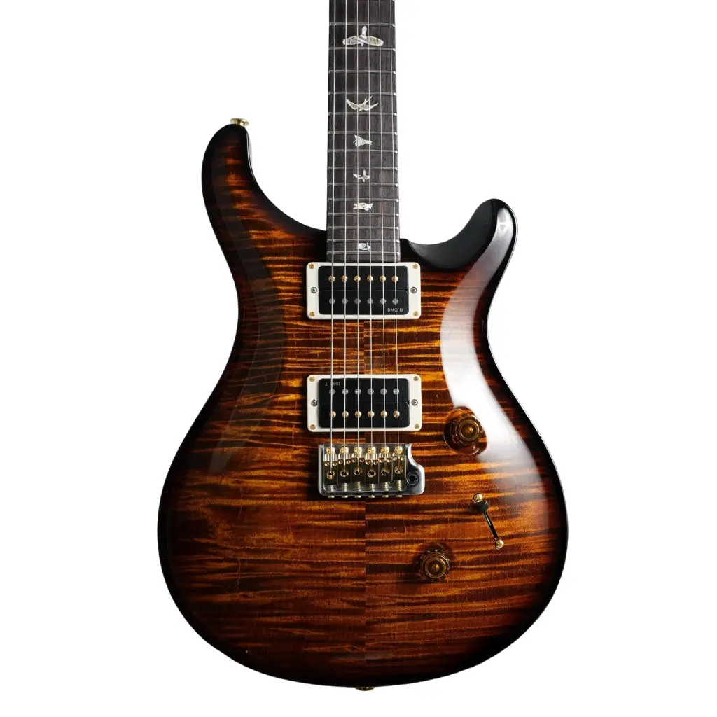 Prs Custom 24 Pattern Thin 10 Top Electric Guitar - Black Gold Burst 1