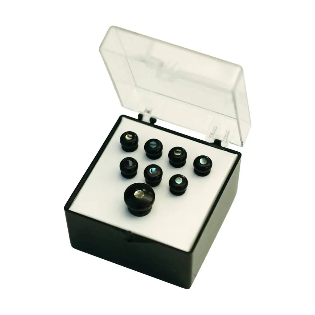 Martin Ac-Pp50 Ebony Bridge Pins - Paua 1