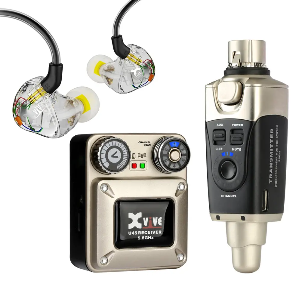 Xvive U45t9 In Ear Monitor Systems - 5.8Ghz With T9 1